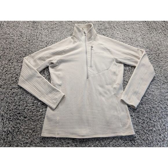 Patagonia Jackets & Blazers - Patagonia Sweater Womens Small White Soft Base Athleisure Pullover 1/4 Zip